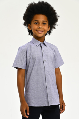 2663 Рубашка к.р. д/м (ярко-голубой весь размерный ряд)