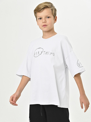 4638 Футболка д/м (белый весь размерный ряд)