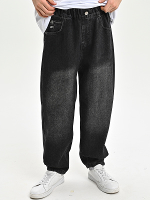 25563-Ch Джинсы утепленные д/м (темно-синий весь размерный ряд)