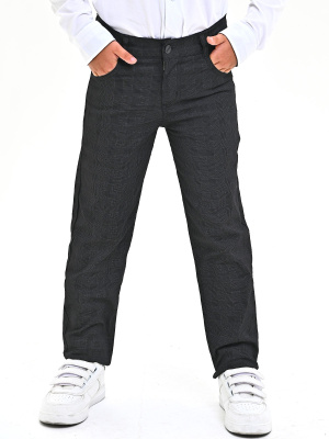 2764 Брюки д/м (клетка) (серый весь размерный ряд)