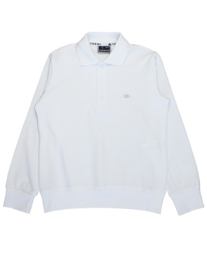 4225 Поло д/м дл.р. (белый весь размерный ряд)