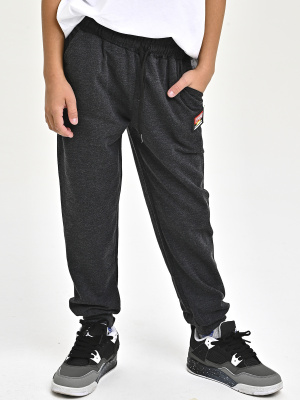 4323-B Брюки спорт д/м (антрацит весь размерный ряд)