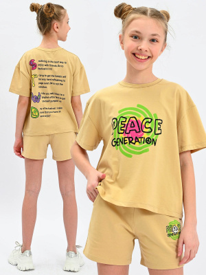 10354 Футболка д/д (бежевый весь размерный ряд)