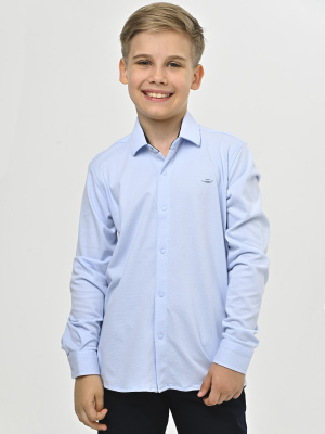 4162 Рубашка трик. дл.р. д/м (светло-голубой весь размерный ряд)