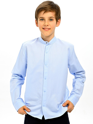 4021 Рубашка дл.р. д/м (батал) (светло-голубой весь размерный ряд)