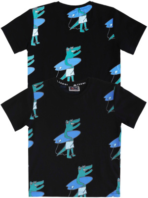 3078 Футболка д/м (черный весь размерный ряд)