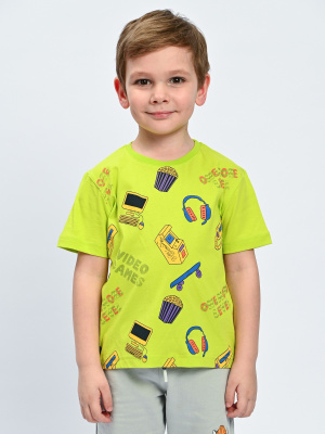 2079/1 Футболка д/м (салат размер 110)