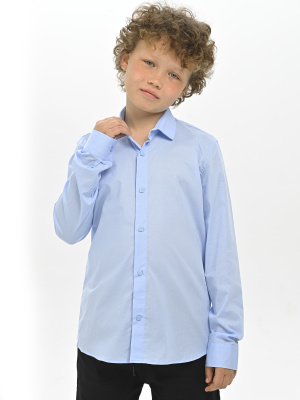 4017 Рубашка дл.р. д/м (светло-голубой весь размерный ряд)