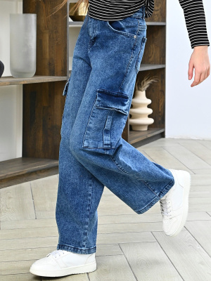 20683 Джинсы д/д (синий весь размерный ряд)