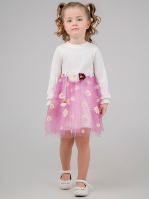 13222 Платье (белый,фиолетовый весь размерный ряд)