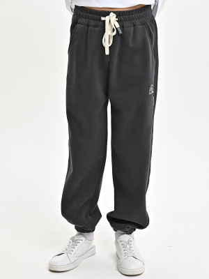 B020-8-Ch Брюки спорт утепл. д/м (темно-серый весь размерный ряд)