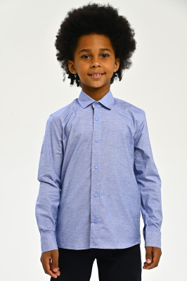 2671 Рубашка дл.р. д/м (ярко-голубой весь размерный ряд)