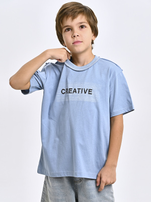 5407 Футболка д/м (джинсовый весь размерный ряд)