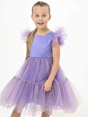 9372 Платье д/д (фиолетовый 116)