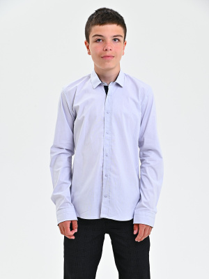 1300 Рубашка дл.р. д/м (светло-серый весь размерный ряд)