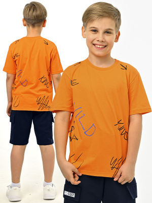 3065 Футболка д/м (оранжевый весь размерный ряд)