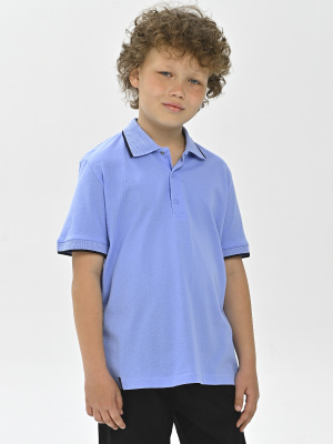 4039 Поло к.р. д/м (голубой весь размерный ряд)