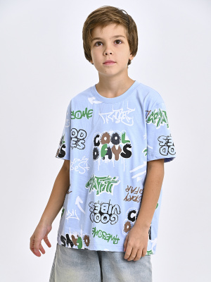 5401 Футболка д/м (голубой весь размерный ряд)