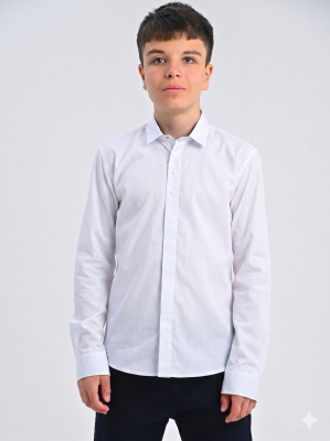 2356 Рубашка дл.р. д/м (2356-белый-158)