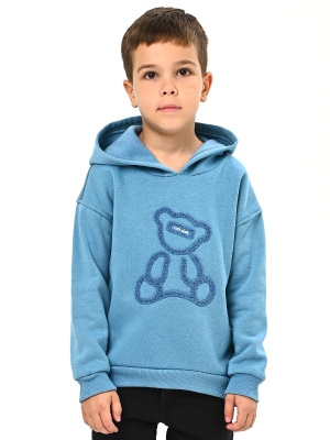 224406 Толстовка утепл. д/м (морская волна 110)