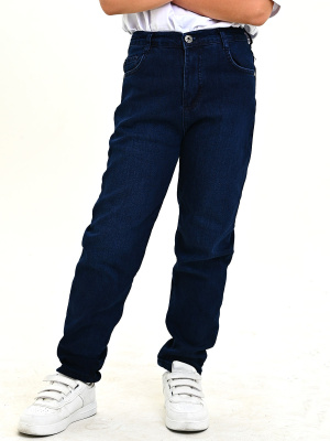 2-1143 Джинсы утепл. д/м (синий весь размерный ряд)
