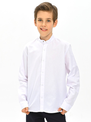 4021 Рубашка дл.р. д/м (батал) (белый 128)