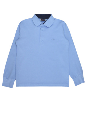 4265 Поло д/м дл.р. (голубой 128)