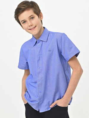 4913 Рубашка (батал) к.р. д/м (ярко-голубой весь размерный ряд)