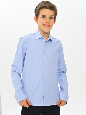 4216 Рубашка дл.р. д/м (голубой весь размерный ряд)