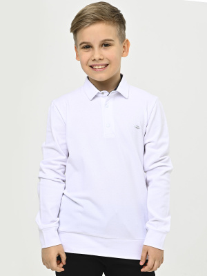 4257 Поло д/м дл.р. (белый 146)