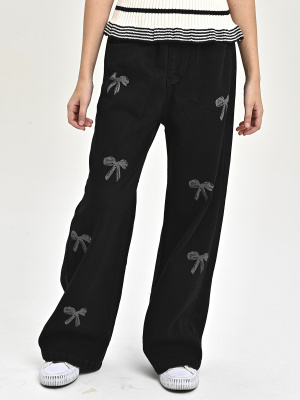 J2550-Ch Джинсы д/д (черный весь размерный ряд)