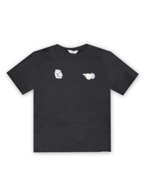 4586 Футболка д/м (черный весь размерный ряд)