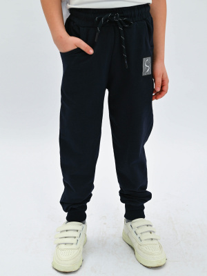 2578 Брюки спорт д/м (темно-синий весь размерный ряд)