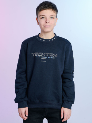 2140 Толстовка утепл. д/м (т.синий размер 128)