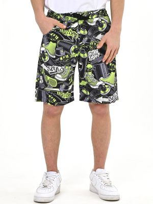 3092 Шорты плават. д/м (черный,салатовый весь размерный ряд)