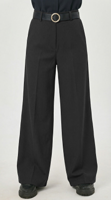 2201KG Брюки палаццо д/д (черный весь размерный ряд)