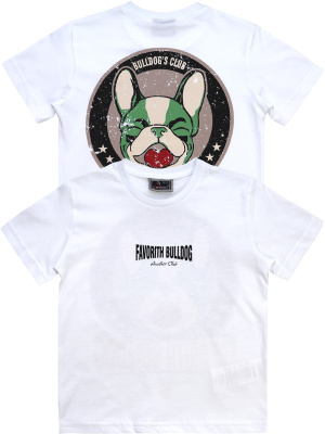 4484 Футболка д/м (белый весь размерный ряд)