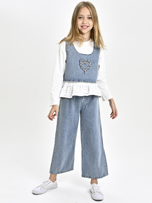 96123-Ch Костюм д/д (белый весь размерный ряд)