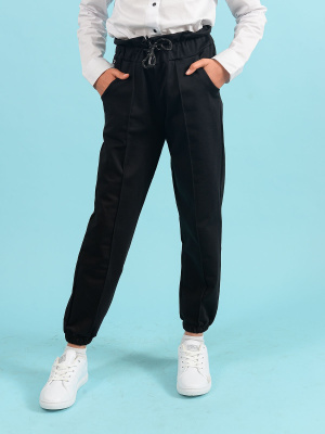 10301 Брюки спорт д/д (черный весь размерный ряд)