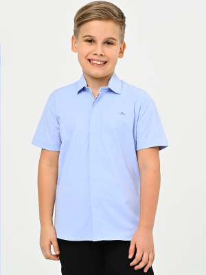 4212 Рубашка к.р. д/м (голубой весь размерный ряд)