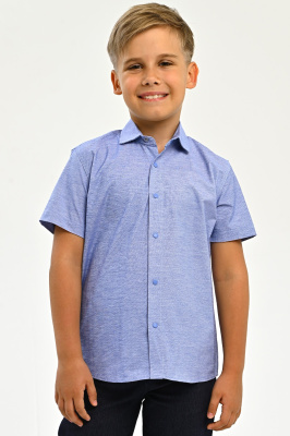 2658 Рубашка к.р. д/м (ярко-голубой весь размерный ряд)