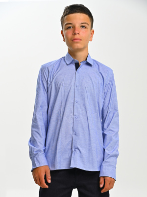 2675 Рубашка дл.р. д/м (ярко-голубой весь размерный ряд)