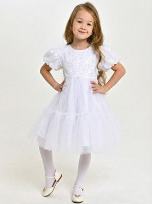 3259-Ch Платье д/д (белый весь размерный ряд)