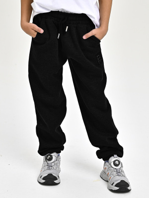 4243-B Брюки спорт утепл. д/м (черный 152)