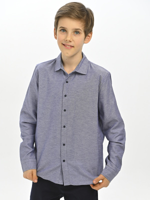 4026 Рубашка дл.р. д/м (батал) (серый весь размерный ряд)