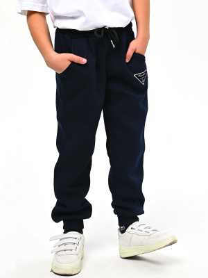 4264 Брюки спорт утепл. д/м (темно-синий 116)