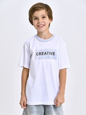 5407 Футболка д/м (белый весь размерный ряд)