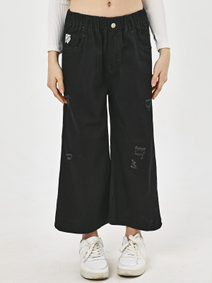 25118-Ch Джинсы д/д (черный весь размерный ряд)