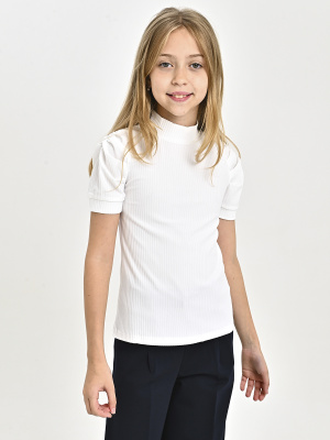 GU-216/1 Блузка к.р. д/д (белый весь размерный ряд)