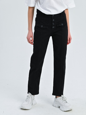 30445 Джинсы д/д (черный весь размерный ряд)